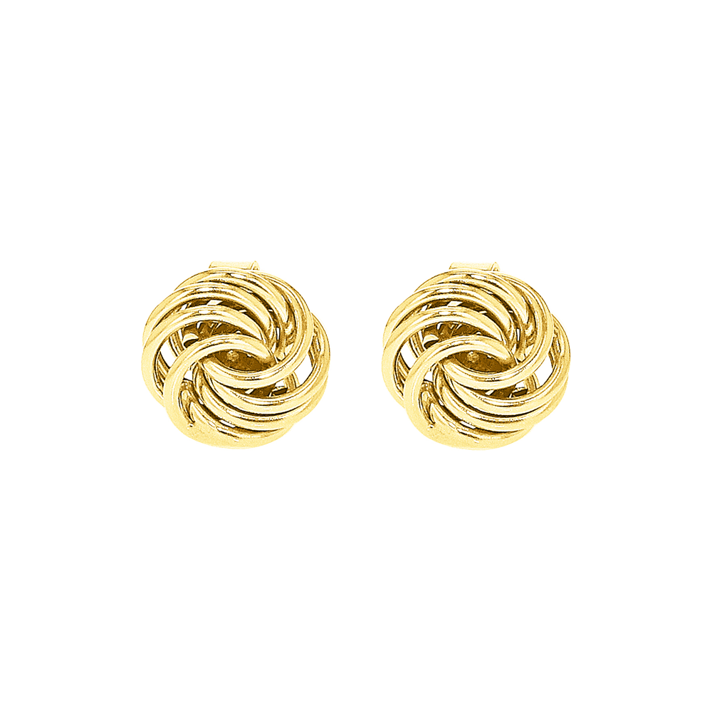 9ct gold knot on sale stud earrings